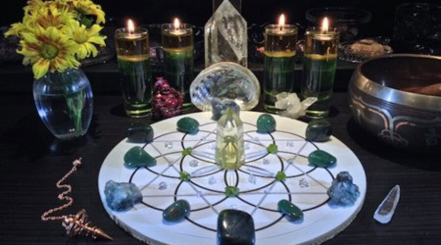 Abundance and Prosperity Crystal Gemstone Grid by Fay Kelley