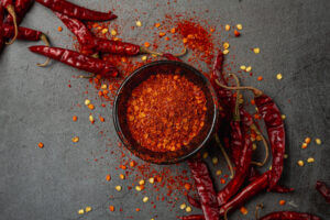 Cayenne pepper flakes – spicy Paleo super herb supporting metabolism